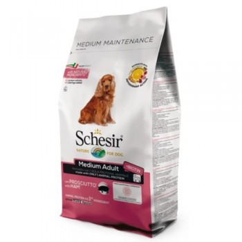 Schesir Nature Ração Cão Medium Adulto Presunto 3kg 